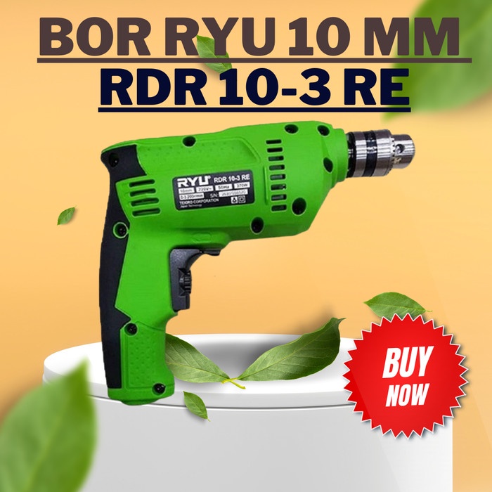 MESIN BOR TANGAN LISTRIK RYU RDR 10-3RE MESIN BOR BESI 10MM 2 ARAH