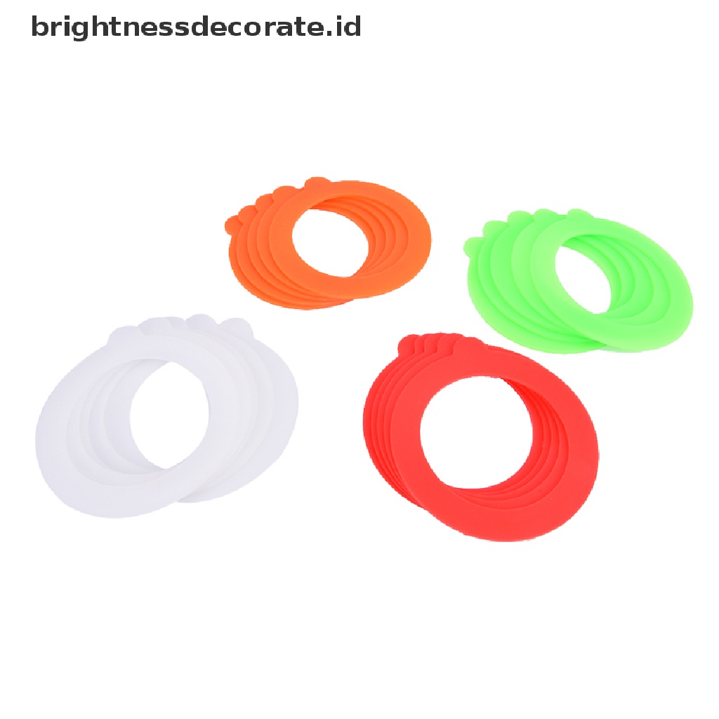 [Birth] 5pcs Gasket Toples Silikon Food Storege Jars Pengganti Kedap Udara Anti Bocor [ID]