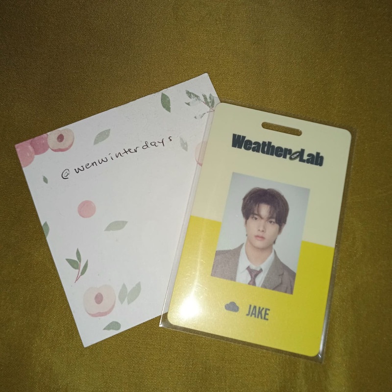 jake Id card sg22 weather lab photocard enhypen pc only
