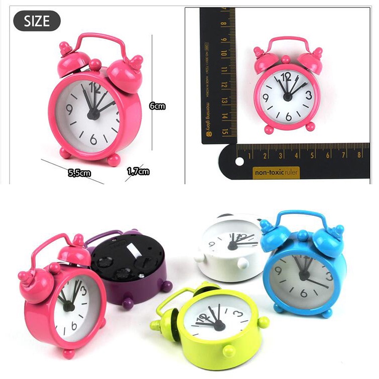 Jam Beker Alarm Mini / Jam Mini / Jam Meja Mini / Jam Unik / Jam Beker Mini / Jam Analog