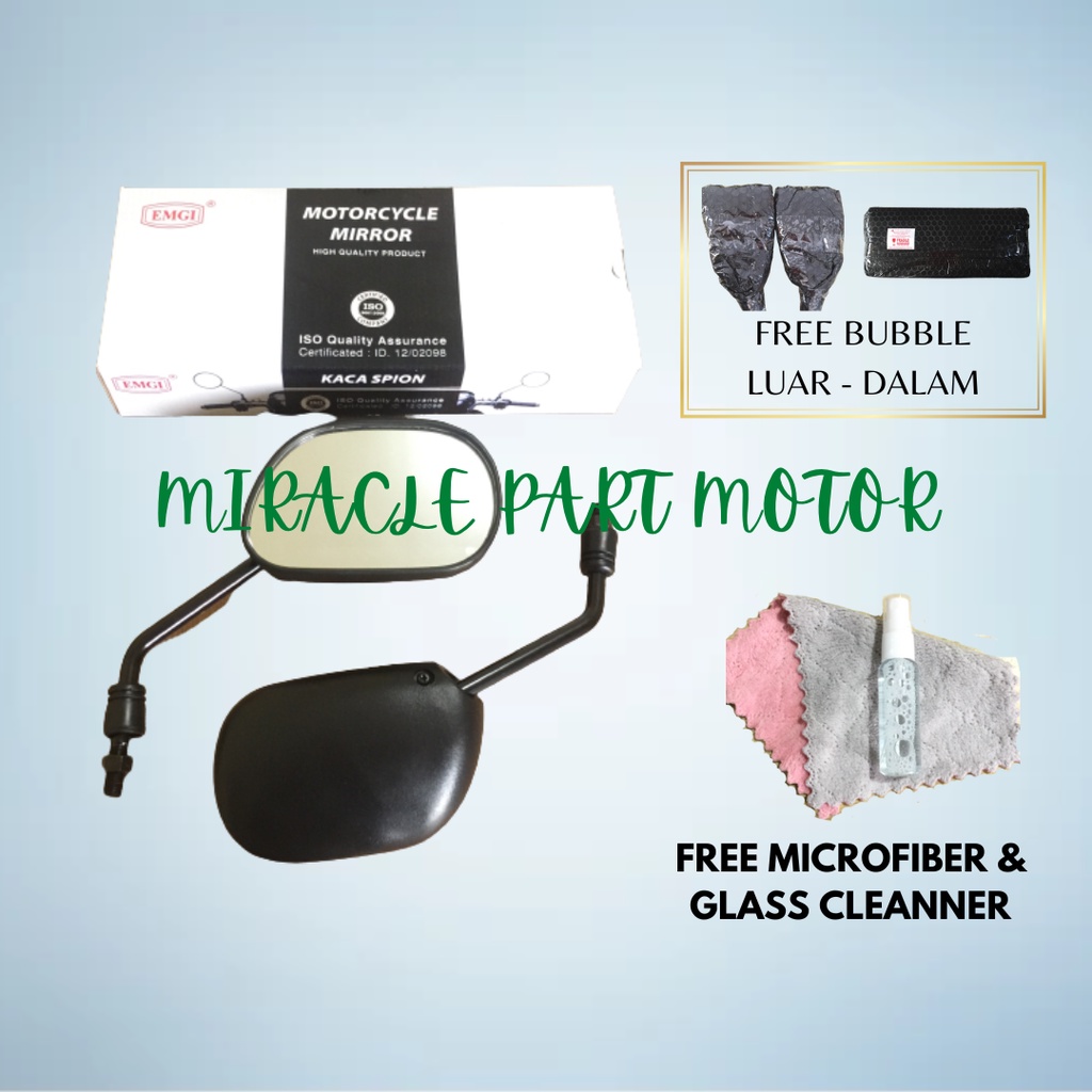 Spion Motor Yamaha MIO VEGA R FAZZIO Model Standart Kualitas Ori merk EMGI 9315