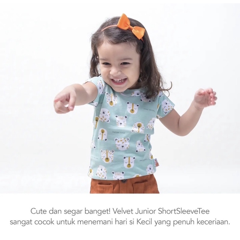 Velvet Junior Atasan Bloon 3 Pcs / 1pcs - Kaos Oblong Anak