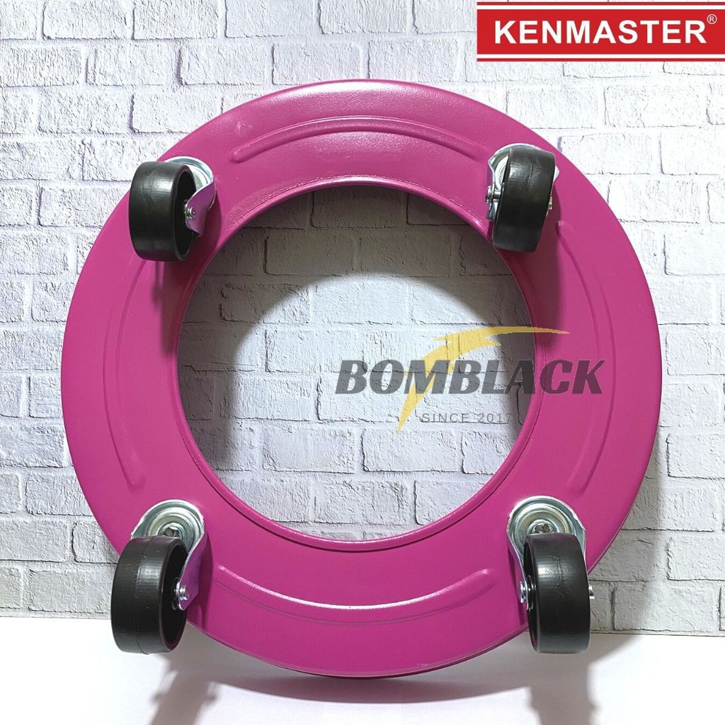 KENMASTER Tatakan gas Roda Tabung Gas Elpiji Besi Bulat Plus Roda 3kg 5kg 12kg HIJAU