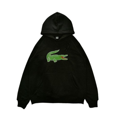 Jaket hoodie crocodile premium / hoodie emblem bordir / jaket hoodie pria wanita