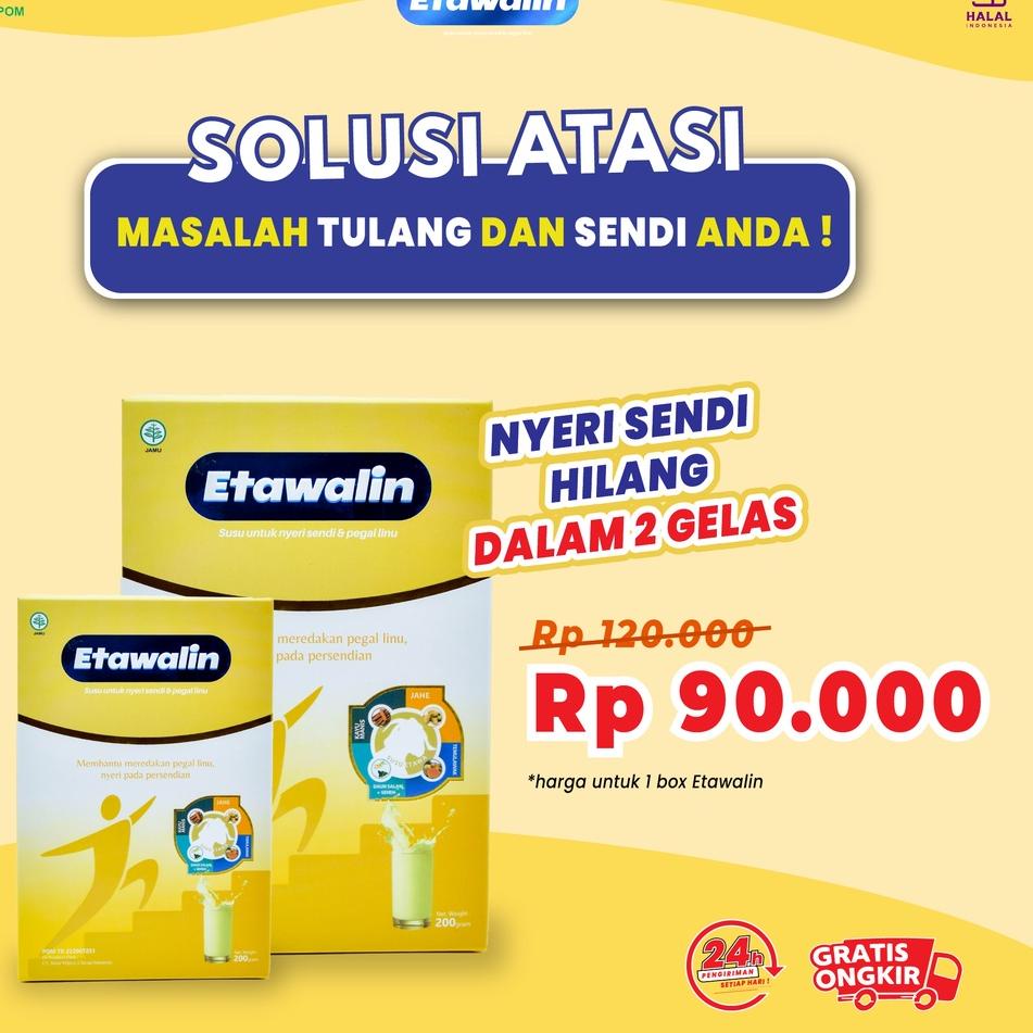 

(♥C6369] Etawalin Susu kambing Atasi Nyeri Sendi Dan Asam Urat Original 1 Box