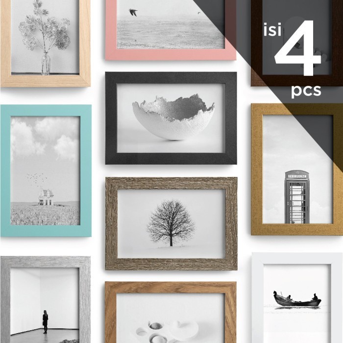 PICORA ALTO 4R (10X15CM) PIGURA FRAME BINGKAI FOTO - ISI 4 PCS