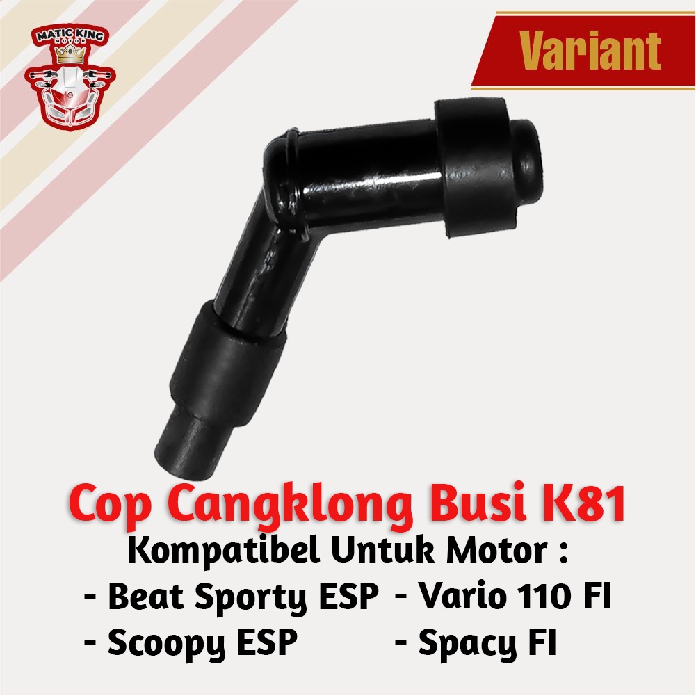 Cop cangklong tutup kop cangkong kepala busi Honda Beat Scoopy Vario Fi ESP K81 ASPIRA H2-30700-K81-1200