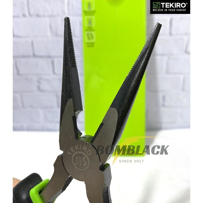 TEKIRO Tang Lancip 8 inch 8 inci 8 inchi Long Nose Pliers Cucut MURAH