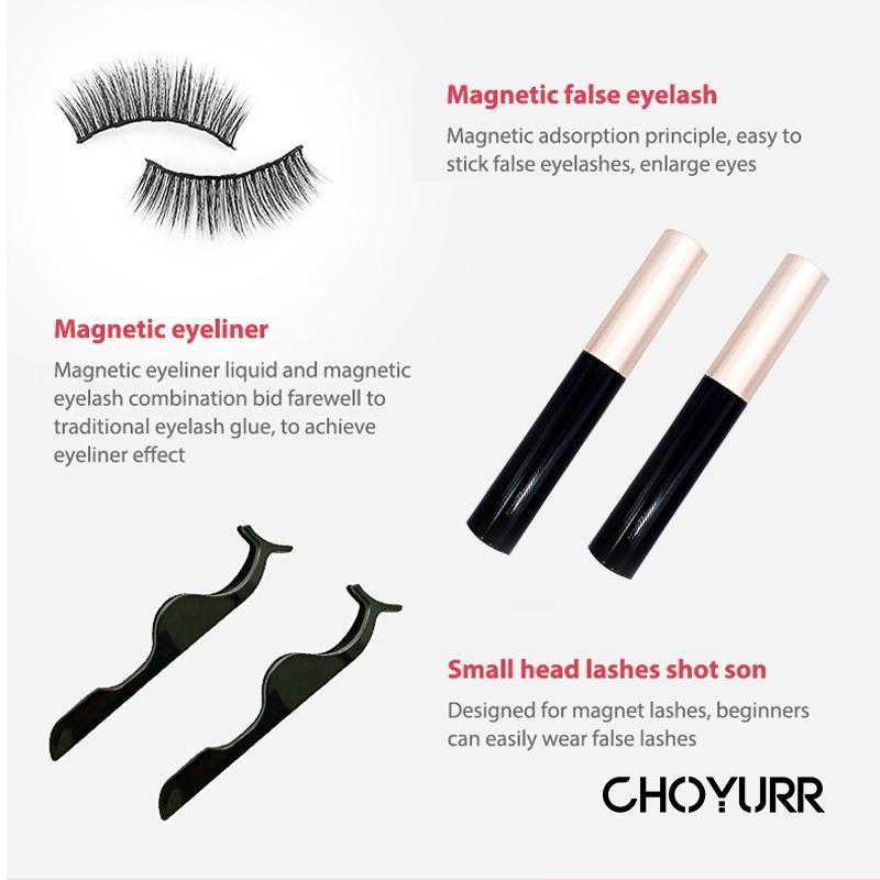 【COD】5 Pasang Magnetic Eyelashs Set Bulu Mata Palsu Magnet 3D Tebal Natural Fake Eyelash Extension Magnetic Super Lembut Makeup Tool-CH