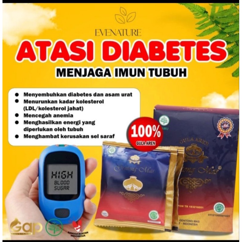 

Gentong mas minuman tradisional yang membantu menurunkan Diabetes dan kolestrol 100% Original