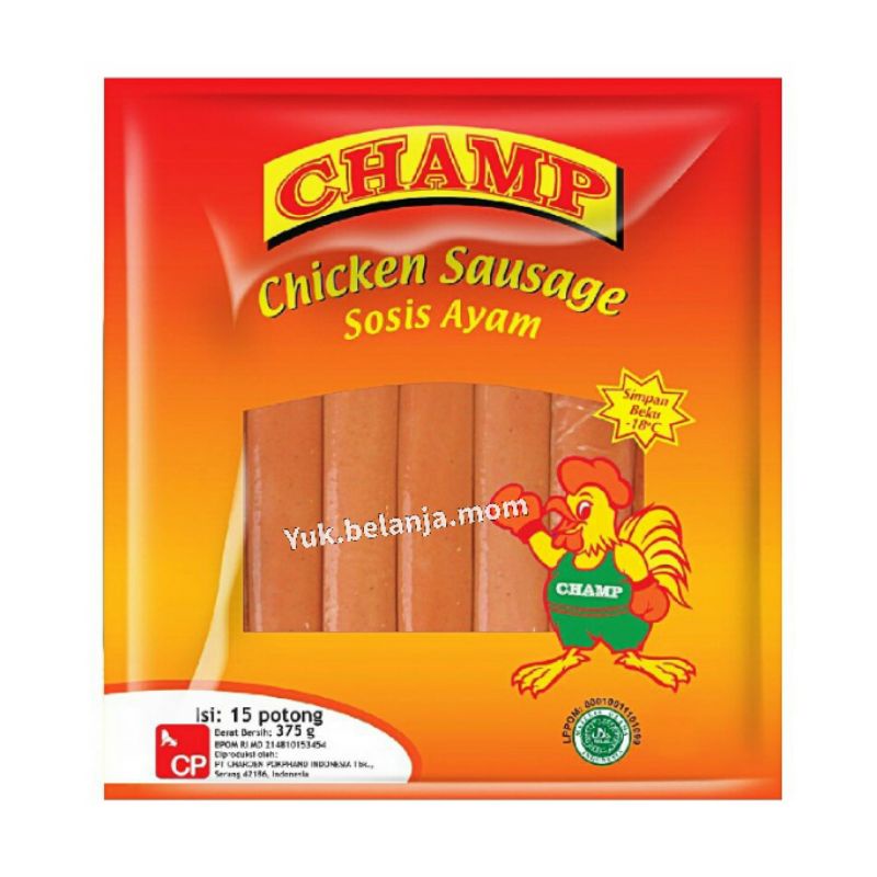 

sosis champ ayam 375gr / 500gr