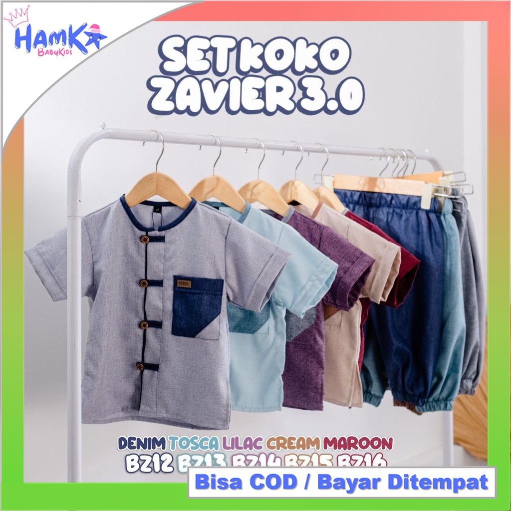 Setelan Koko Anak Laki Laki 0 - 6 Tahun Cutekids Zavier 3.0 Muslim Anak Cowok 1 2 Tahun 3 4 Tahun 5 Tahun Set Koko Bayi Laki Laki 6 12 Bulan