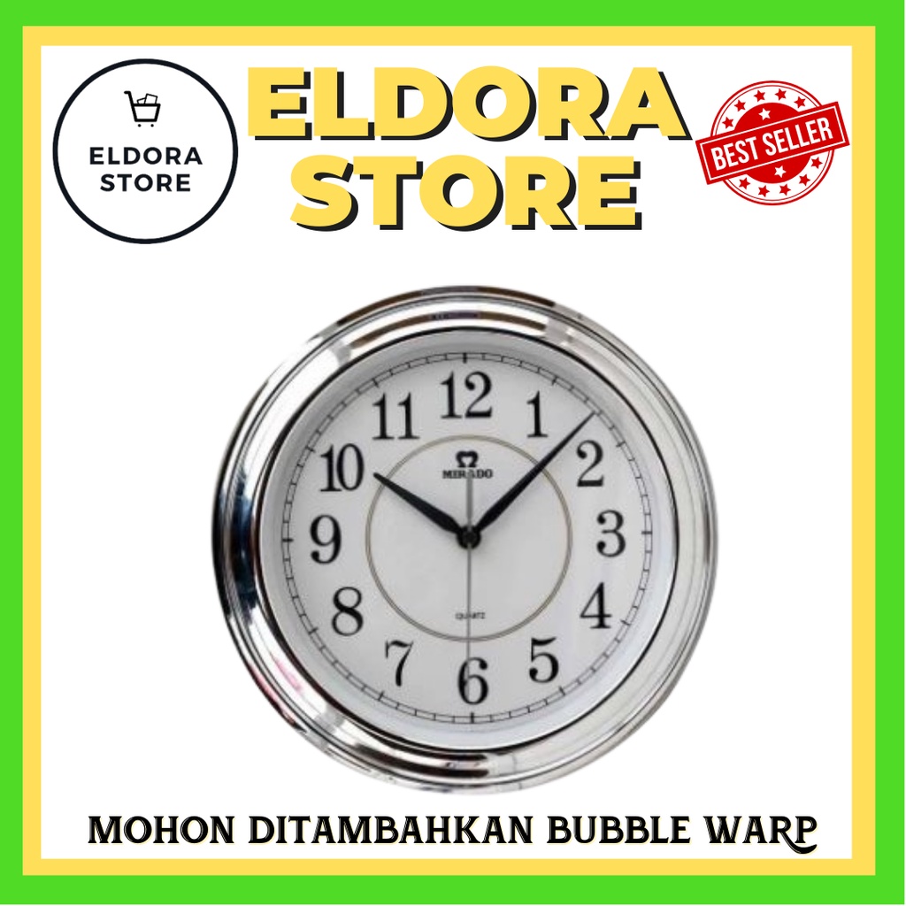 MIRADO JAM DINDING MIRADO MQ-8718 WHITE SL ORIGINAL | JAM DINDING MIRADO | JAM DINDING