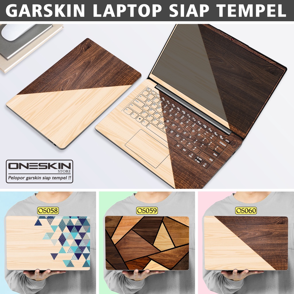 Garskin Sticker Laptop Protector Macbook Full Body Bottom Bezel Palmrest Skin Wood Pattern