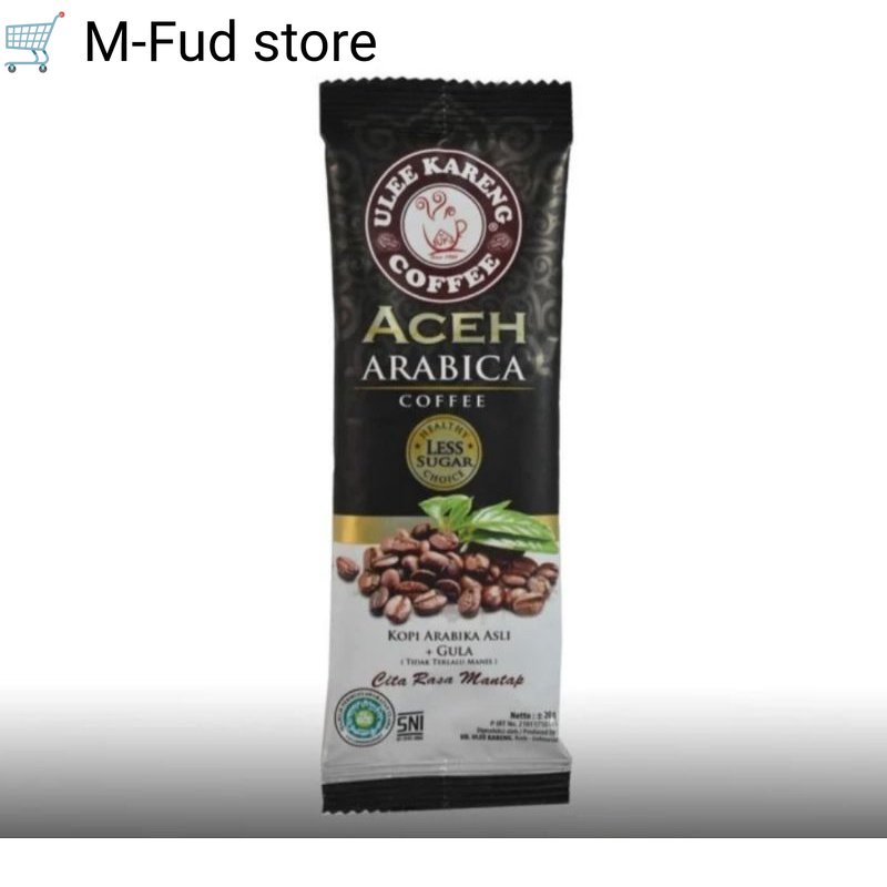 

Kopi Ulee Kareng Aceh Arabika Less Sugar Sachet 20gr