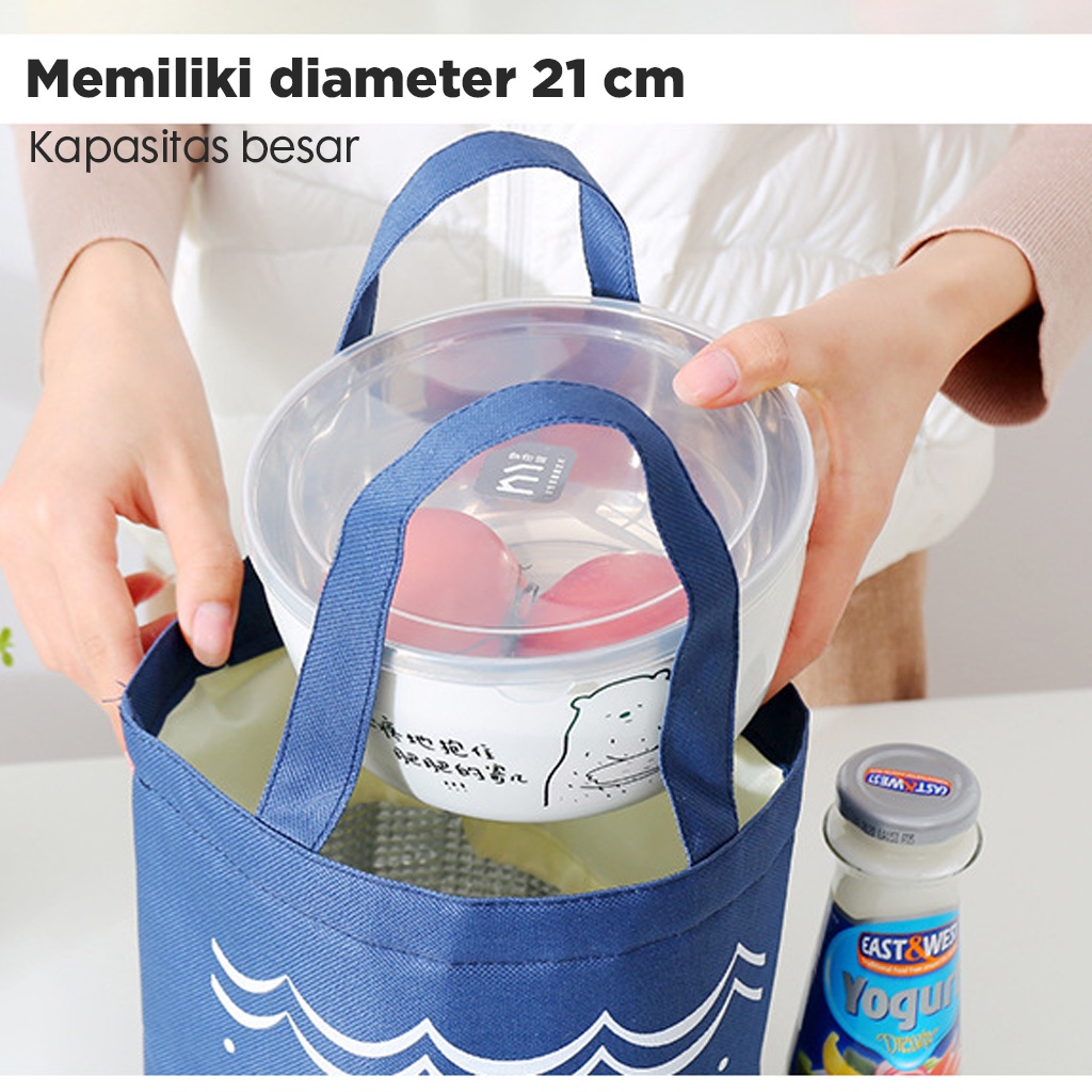 Lunch Bag / Tas Bekal Tahan Panas/ Lapisan Thermal / Tas Bekal Anak dan Dewasa / Lunch Cooler Bag Box