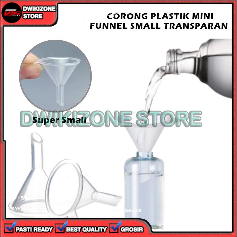 [DZS] CORONG PLASTIK MINI TRANSPARAN UNTUK REFILL MINYAK WANGI FUNNEL SMALL ESSENCE