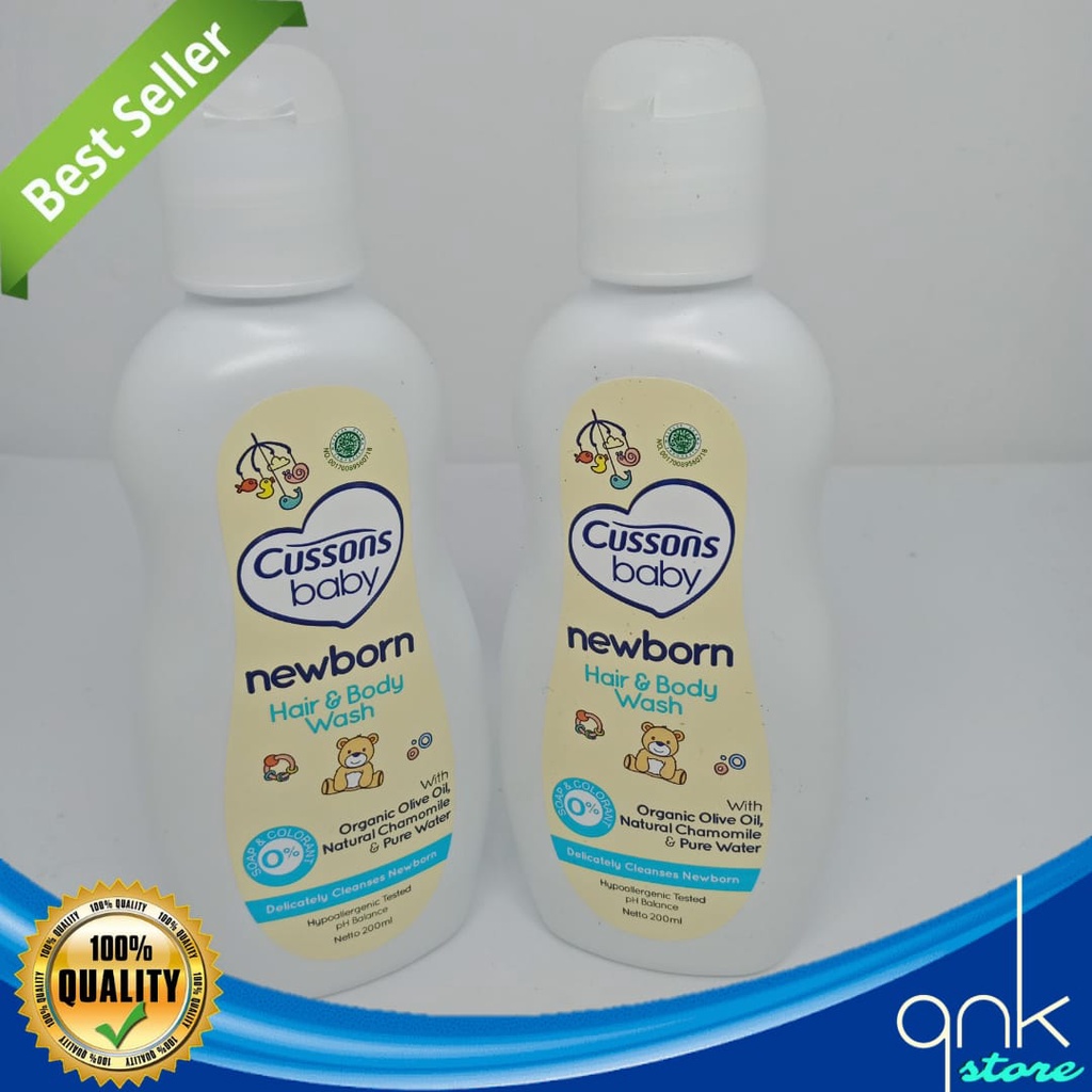 Cussons Baby Hair and Body Wash Milk Bath 200ml Sabun Mandi Cair Bayi Cussons Liquid Soap Baby