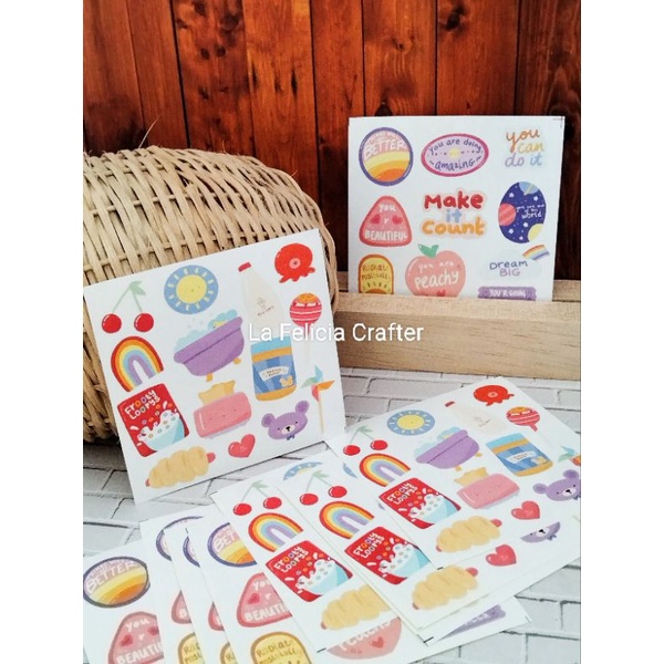 

Stiker Aestetic Bujo Kit/Sticker Dekorasi Jurnal
