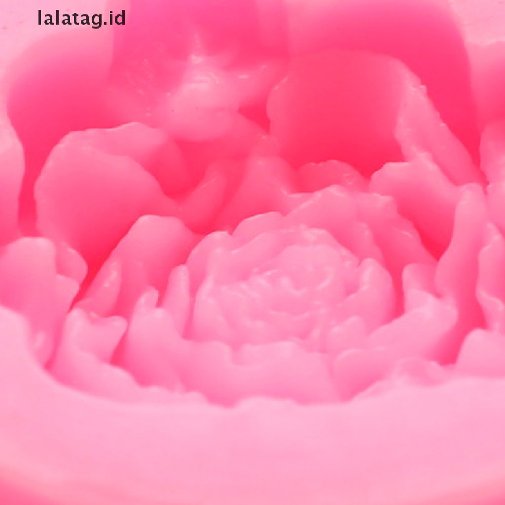 [lalatag] Bloom Rose Silikon Kue 3D Bunga Fondant Cetakan Cupcake Permen Coklat Dekor [ID]