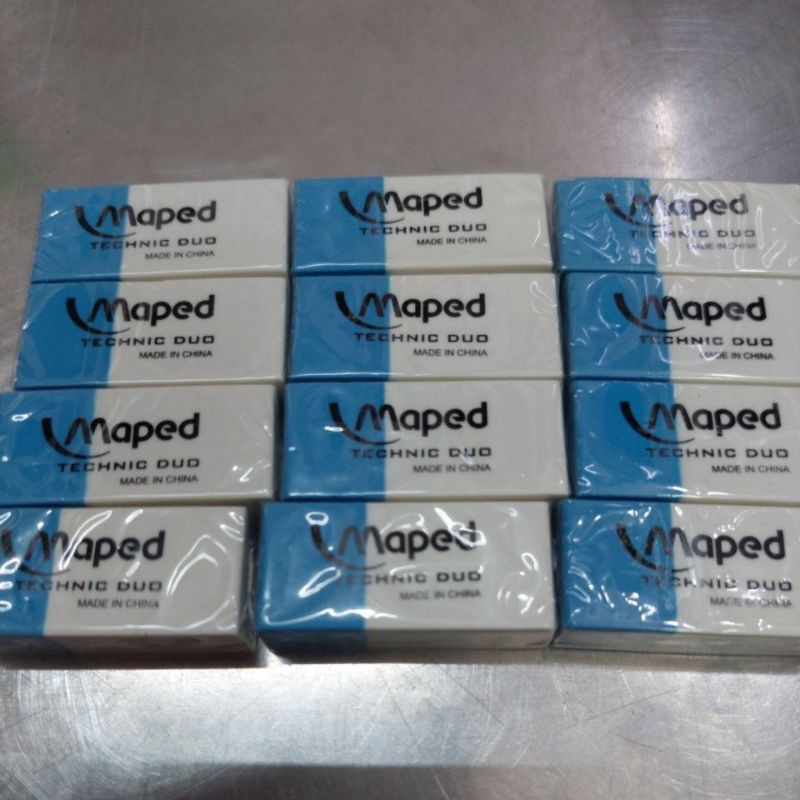 

Maped Technic Duo Eraser Penghapus Pensil Bolpen Pena