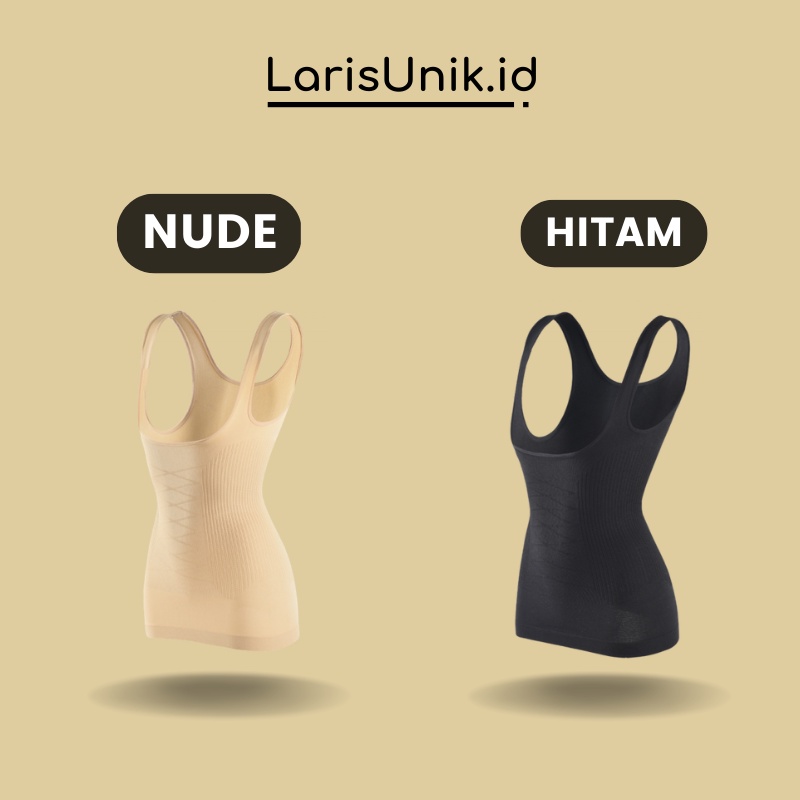 Tengtop Tangtop Tanktop Pelangsing Pengecil Perut Buncit Wanita Korset Body Slimmer Slim Slimming Sliming Shaper Shapper Tank Top Tentop Tantop Suit Corset Korslet Kroset Pelangsing Tubuh Badan Original Pakaian Pakayan Pakean Dalam Wanita Jumbo Shapewear