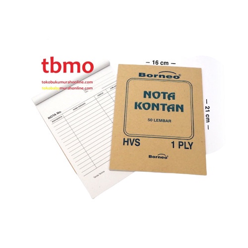 

TBMO NOTA B-1 BORNEO / NOTA KONTAN BESAR
