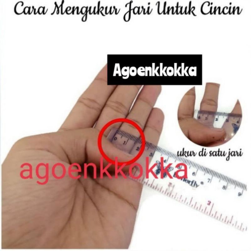 Cincin mata 1 coklat ukuran 21 kokka kaukah