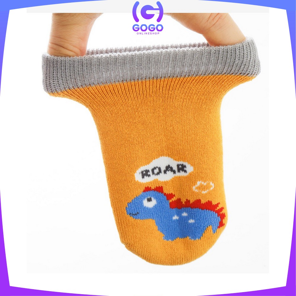 GOGO-P543 Kaos Kaki Anak Bayi Antislip Unisex Model Animal Gambar Timbul / Kaus Kaki Bayi Pendek Baby Socks Anak Laki Laki Perempuan Anti Licin