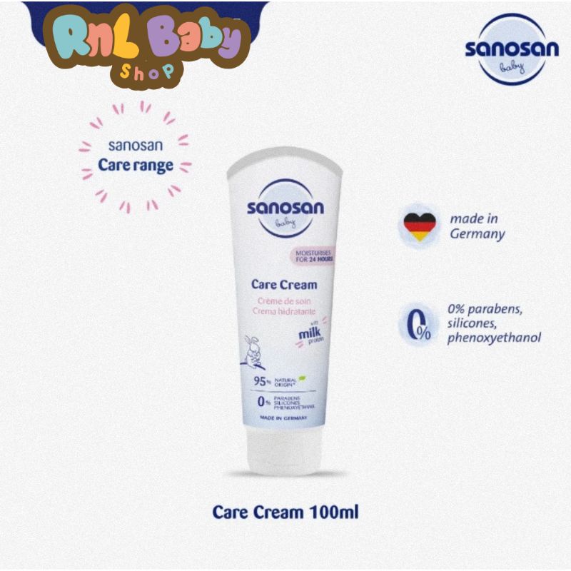 Sanosan Baby Care Cream 100 ml - Baby Face (Krim Wajah) &amp; Body Cream