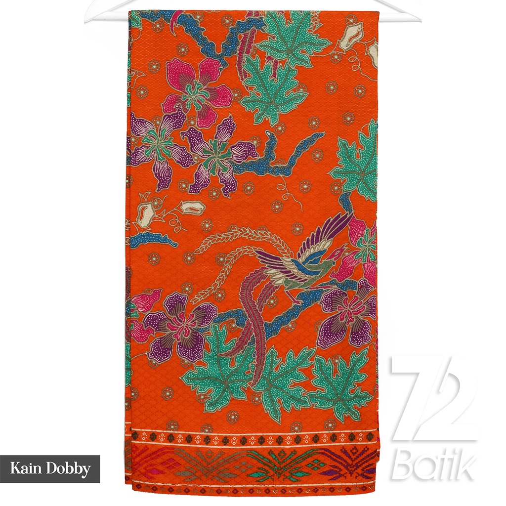 KAIN BATIK PREMIUM Dobby Motif Kembang Sepatu Daun Pepaya 722800 Cap 72 Jarik Jarit Samping Kebat Panjang Batik Katun Modern Premium Bahan Seragam Batik Pernikahan Kantor Keluarga Murah Kamen Jadi Batik Bali Lembaran