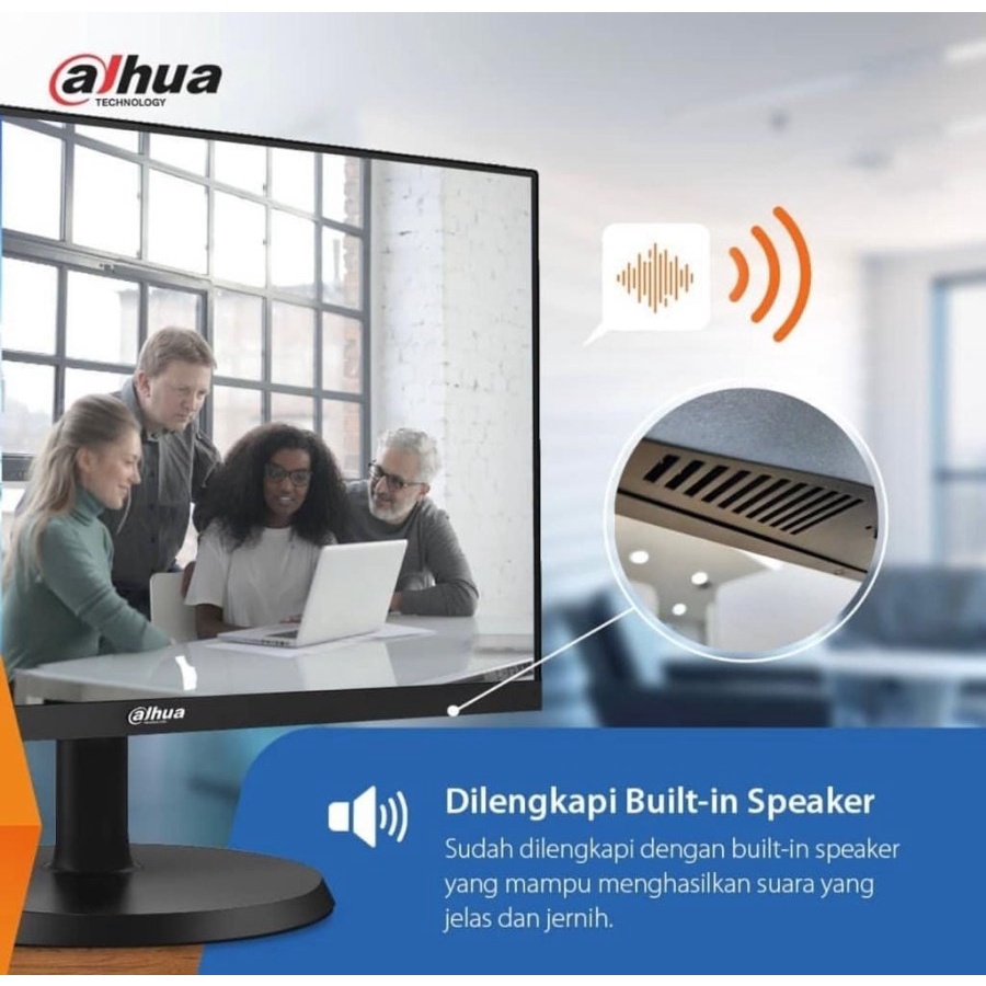 [+palet kayu] Monitor Dahua DHI-LM22-B200S 22&quot; Full HD 75Hz HDMI VGA Speaker VESA GARANSI RESMI