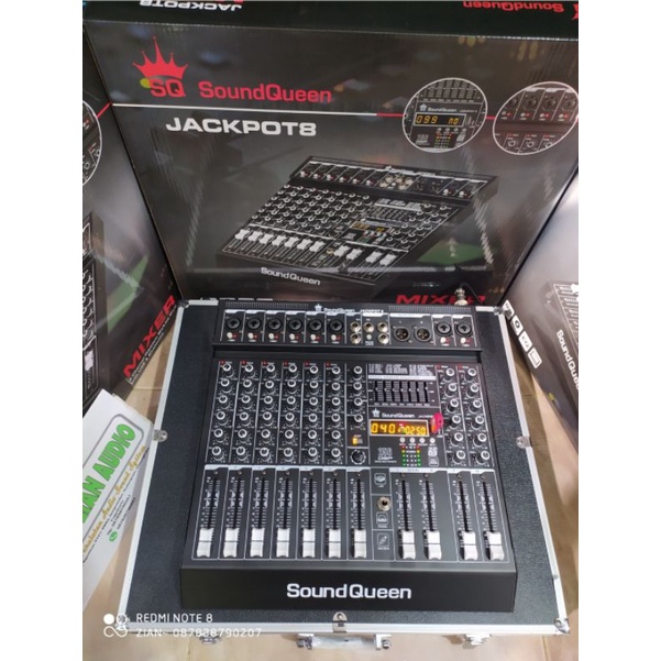 Mixer SOUNDQUEEN Jackpot 8 / Soundqueen Master 8 Original + harcase koper