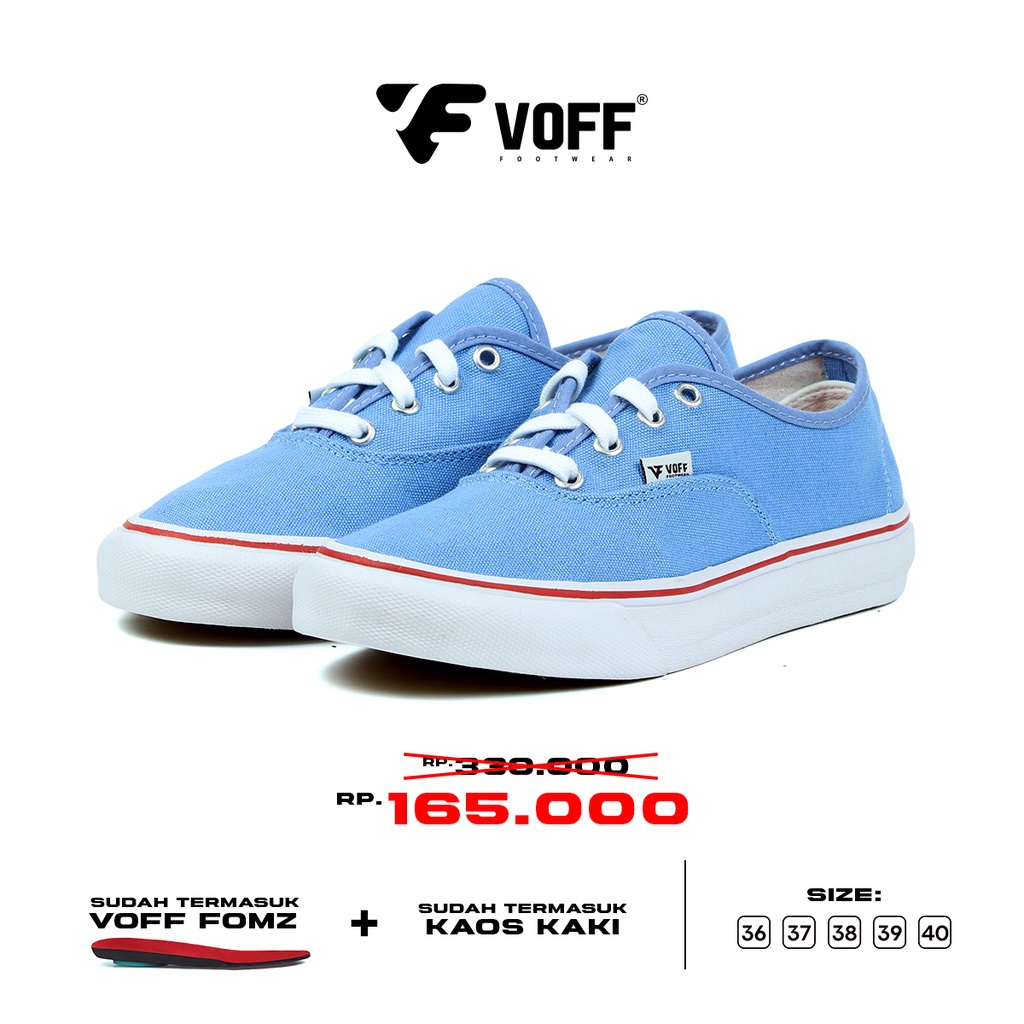 Voff - Sepatu Sneakers Pria Wanita Authentic Blue Sky