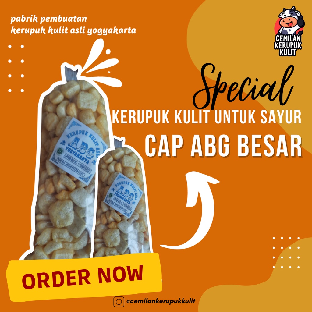 

Kerupuk Kulit / Krecek / Gudeg / ABG Kerupuk Kulit Besar / Kerupuk Kulit Jogja