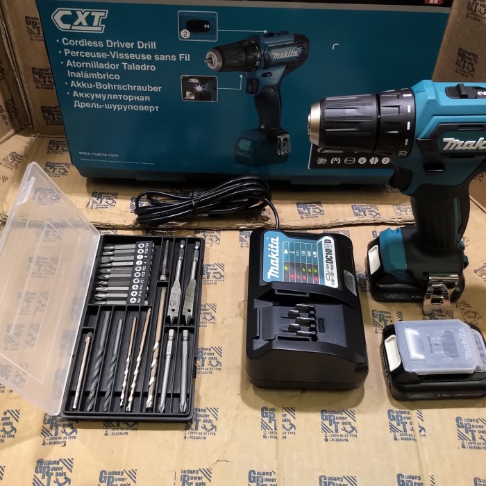 Paket Mata Bor 21Pc Mesin Bor Baterai Cordless Drill Makita Df333D #Original