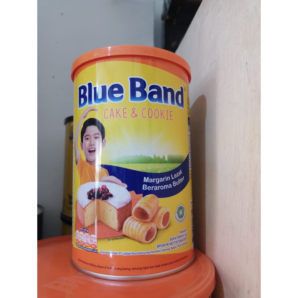 

Blue band Cake and Cookie kaleng 1kg EXP 5.2025