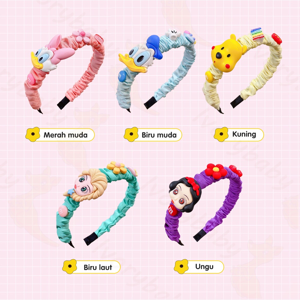 Ivorybaby Bando anak korea karakter Headband anak Bando anak import Aksesoris rambut Fashion anak perempuan