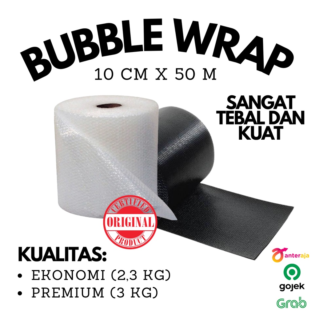 Jual Bubble Wrap Premium 10 CM x 50 METER Tebal & Kuat Shopee Indonesia