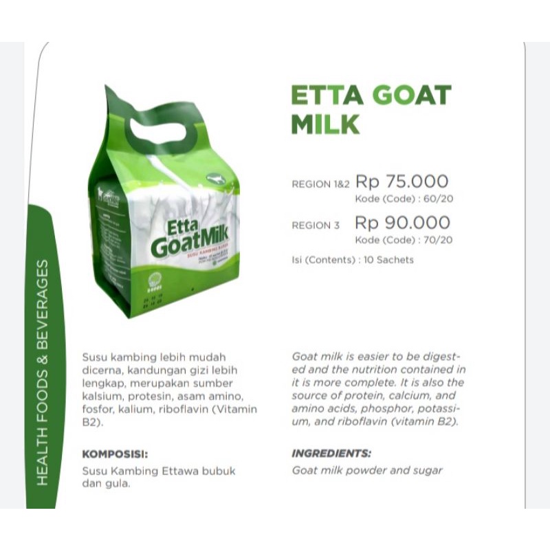 

Etta Goat Milk HNI