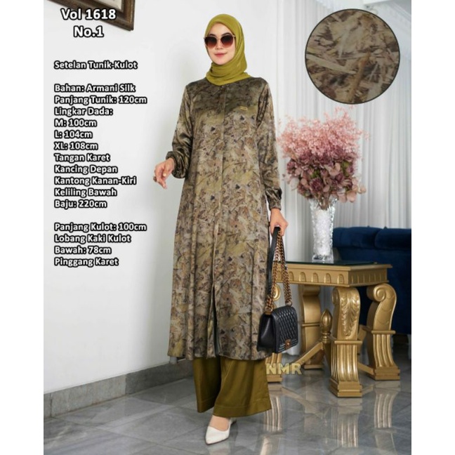 stelan tunik celana kulot