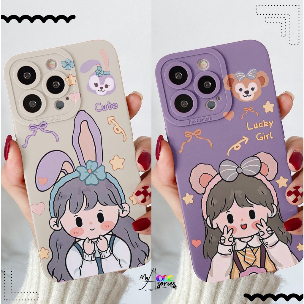 CUSTOM CASE SOFTCASE SILIKON PROCAMERA GIRL CUSTOM OPPO A3S A15 A15S A16 A1K A5S A7 A12 A11K A31 A53