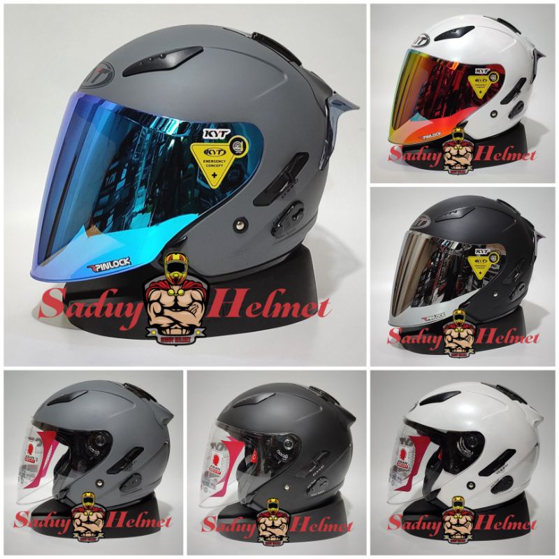 Jual KYT GALAXY FLAT R SOLID GORILA GREY DOP / ABU DOP PAKET GANTENG