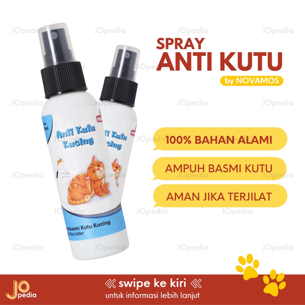 SPRAY ANTI KUTU Obat Kucing Anjing Flea Tick Remover Alami by NOVAMOS