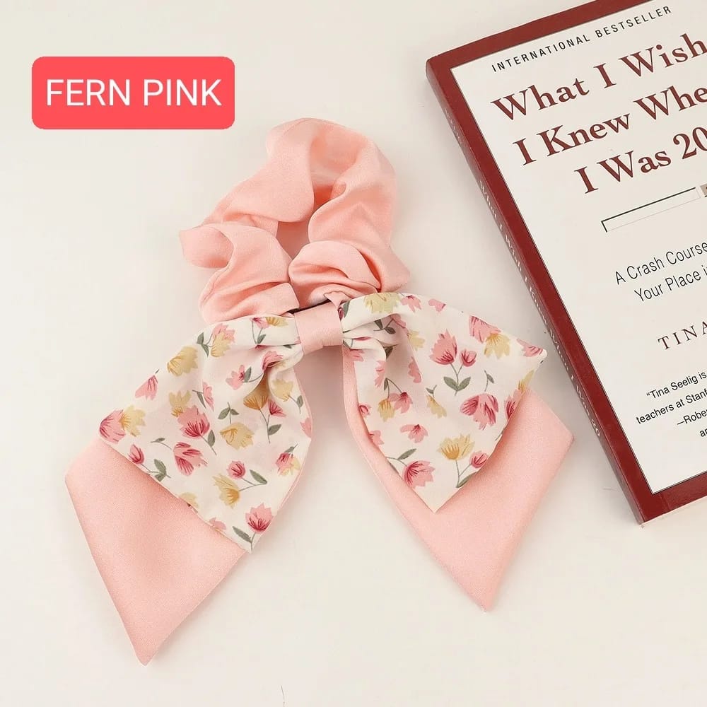 FERN SCRUNCHIE IKAT KARET PITA RAMBUT FASHION ALA KOREA IMPORT