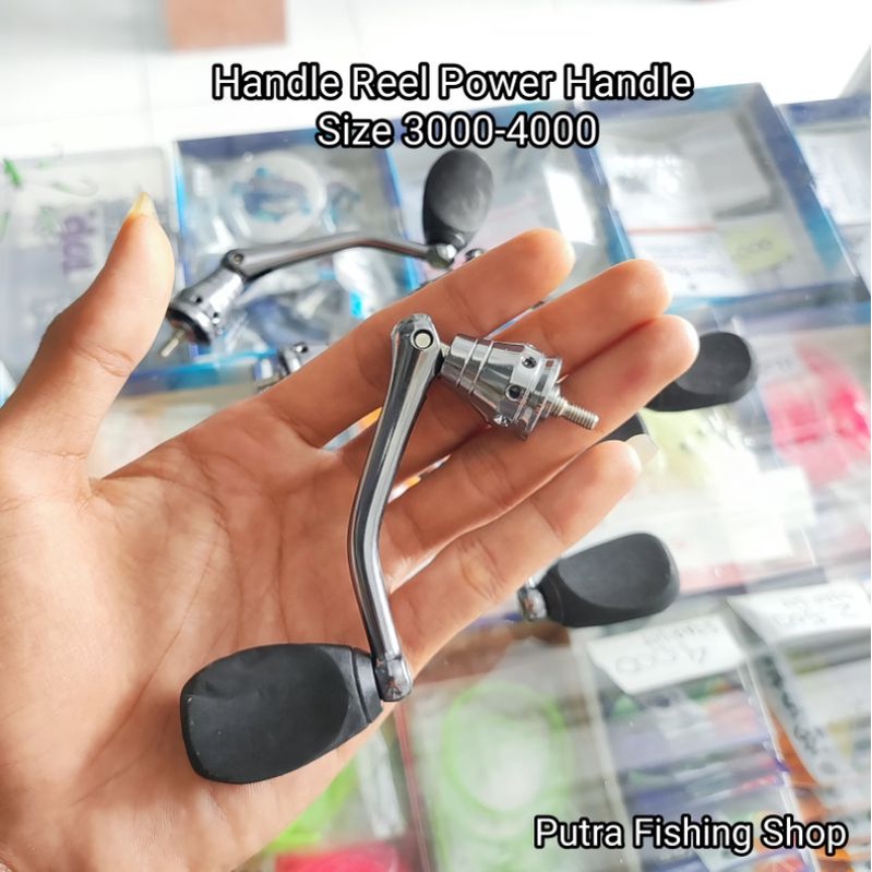 Handle Engkol Putaran Reel Pancing Power Handle 3000-4000 Part Reel - Handle Reel Spinning Power Han