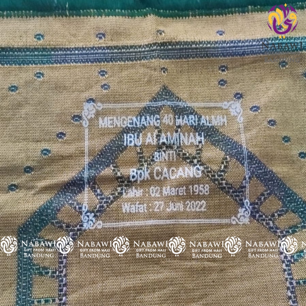 Sablon Sajadah Oleh Oleh Haji