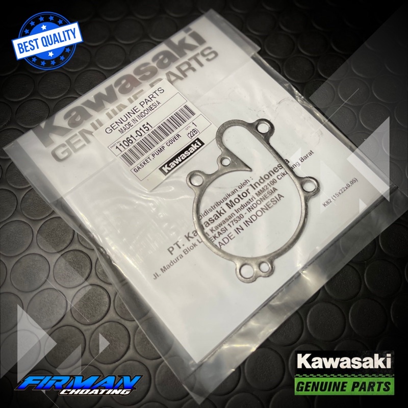 PAKING POMPA RADIATOR GASKET PUMP COVER NINJA R RR SS ORIGINAL KAWASAKI 11061-0151