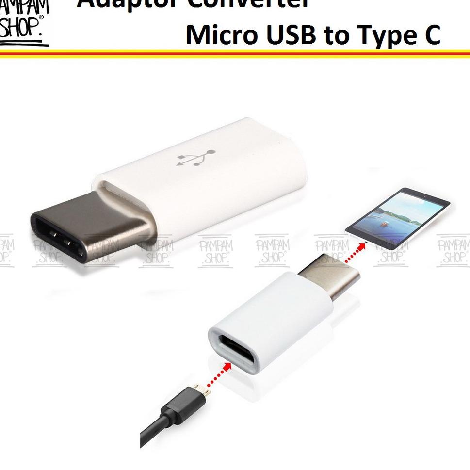 "PLJ.11Ja23ᴷ" Converter Adaptor Micro USB to Type C Connector Konektor Adapter Tipe Samsung XiaoMi A