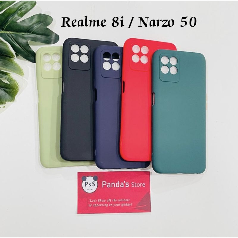 Case Realme 8i / Narzo 50 Babycase Makaron Full Color Softcase Realme 8i -PsS